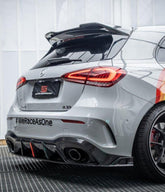 Mercedes Benz A-Class A45/A35/A250/A220 W177 2019 2020 2021 2022 2023 2024 with Aftermarket Parts - AE Style Rear Diffuser Carbon Fiber from ArmorExtend